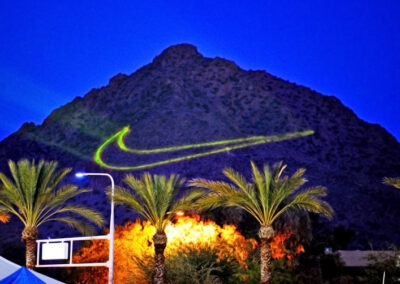 Nike’s Laser Mountain at Fiesta Bowl