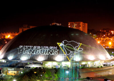 Pittsburgh Penguins Stanley Cup Playoffs Laser Logo Projection